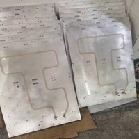 Plaque froide tubulaire en cuivre personnalisable série 6000 plaques de refroidissement par eau caloducs intégrés pour les véhicules électriques pliage/coupe/soudage