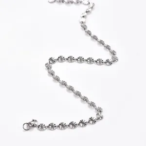 Cadena Hecha a Mano de Acero Inoxidable de 4/5 mm de Ancho, Color Plata o Oro, Collar y Pulsera de Alta Calidad, Joyería para Hombre y Mujer - Product Image 4