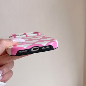 Coque <span class=keywords><strong>de</strong></span> téléphone Love Heart 2 en 1 TPU+PC brillante pour iPhone 14 15 16 17 Pro Max, bords ondulés, toucher confortable, protection antichoc, coque rigide - Product Image 5
