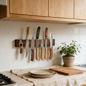 <span class=keywords><strong>Couteau</strong></span> magnétique en bois d'acacia en vrac bande magnétique <span class=keywords><strong>support</strong></span> de bandes de <span class=keywords><strong>couteau</strong></span> magnétique pour mur échantillon de <span class=keywords><strong>Support</strong></span> de 16 pouces - Product Image 2
