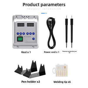 Lápiz Eléctrico <span class=keywords><strong>Doble</strong></span> para Tallar Cera Dental con 6 Puntas <span class=keywords><strong>de</strong></span> Cera, Aparatos Eléctricos para Tallar y Moldear Cera, Instrumento <span class=keywords><strong>de</strong></span> <span class=keywords><strong>Laboratorio</strong></span> - Product Image 2