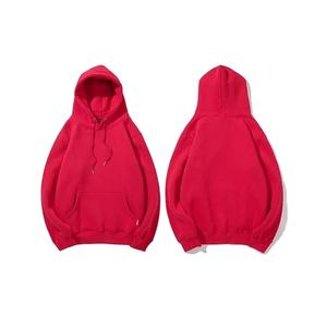 Nouveau à la mode High Street 340g 100% coton unisexe solide poids lourd français éponge respirant blanc sweat à capuche sweats à capuche hommes - Product Image 6