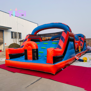 Parcours d'obstacles gonflable multifonctionnel <span class=keywords><strong>fantastique</strong></span> avec grand toboggan, aventure interactive en plein air pour le plaisir des enfants, château gonflable - Product Image 6