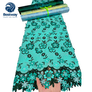 Tissu en dentelle suisse 3D Bestway Applique pour mariage africain - Product Image 3