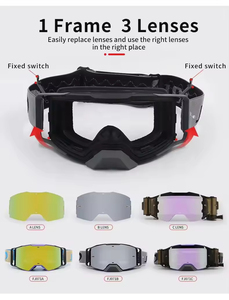 Jiepolly tùy chỉnh OEM Logo UV400 bảo vệ Motocross kính mát xuyên quốc gia moto xe máy MX Dirt Bike Goggles Kính Eyewear - Product Image 3