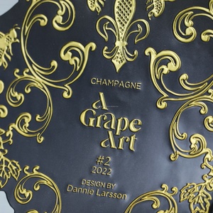 OEM Brand Custom Printing Waterproof Vinyl <b>Sticker</b> Wine Self Adhesive Embossed Vintage Wine <b>Bottle</b> <b>Sticker</b> and Label for <b>Bottle</b> - Product Image 2