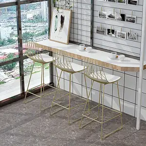 Wire Chair Morden Furniture High Bar Stool Popular Metal Coffee Iron Wholesale High Quality Bar Stools