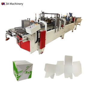 Machine à plier le papier CQT d'occasion 650 avec colle froide soluble dans l'eau 200m/min pour boîtes à fond plié en ligne droite - Product Image 1