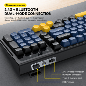 T-WOLF TF300 Set <span class=keywords><strong>Tastiera</strong></span> e Mouse Wireless <span class=keywords><strong>Bluetooth</strong></span> a Doppia Modalità, Ricaricabile, per <span class=keywords><strong>Gaming</strong></span>, con Retroilluminazione LED - Product Image 3