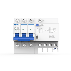 ANDELI 10A Mini ADB3-63LE-3P Schutzschalter Fehlerstrom-Überlastschutz mit 4P Miniatur-RCCB 25A Nennstrom Kupfermaterial - Product Image 1