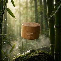 Pot cosmétique en bambou naturel écologique avec logo personnalisé pour crème pour le visage, emballage pour soins de la peau, 10g 15g 30g 50g 100g 150g 200g 250g