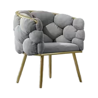 Fauteuil de Salon Moderne et Élégant pour Chambre Fille, Maquillage, Manucure Extérieure et Station de Coiffure