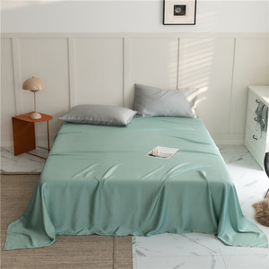 Ensemble de <span class=keywords><strong>draps</strong></span> plats en Tencel Lyocell 3 pièces, taille Queen, avec 2 taies d'oreiller, literie respirante et rafraîchissante pour <span class=keywords><strong>les</strong></span> personnes ayant chaud la nuit, certifié OEKO-TEX - Product Image 2