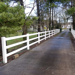 Nhà máy bán Trắng chăn nuôi gia súc hàng rào ngựa nhảy trở ngại corral hàng rào thiết kế mới Vinyl ngựa hàng rào cho ngoài trời - Product Image 6