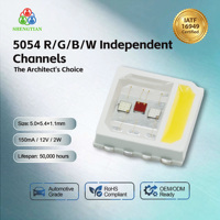5054 RGBW 2W LED à canaux indépendants R/G/B/W, blanc pur et couleurs riches, IRC 80, garantie de 2 ans, le choix de l'architecte