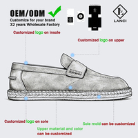 Pabrik Sepatu Lanci Produsen Sepatu Kustom Loafer Suede Pria
