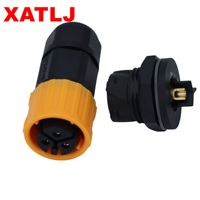 XATLJ M19 série 3 cœurs mâle femelle connecteur étanche à verrouillage rapide 25A CE ETL UL94V-0 pour système d'alimentation solaire PCB