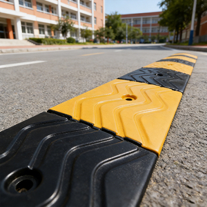 Rampes <span class=keywords><strong>de</strong></span> <span class=keywords><strong>trottoir</strong></span> en caoutchouc jaunes et noires pour voitures, scooters, fauteuils roulants, allées, seuils <span class=keywords><strong>de</strong></span> porte et rampes <span class=keywords><strong>de</strong></span> <span class=keywords><strong>stationnement</strong></span> pour véhicules hauts - Product Image 4