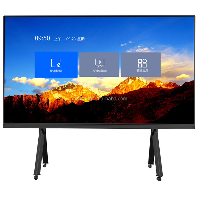 110 136 165 Inch Interactive LED Wall Screen Interactive LED Smart Board Screen for Meeting Room or Classroom