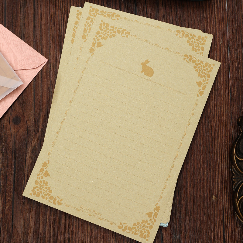 Yellow A5 Rabbit Letter Paper (8 sheets)