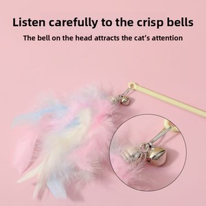 Set di Giocattoli per Gatti in Plastica con Piume, Classico e Moderno, di Alta Qualità, Giocattolo Interattivo Durevole ed Ecologico per Gatti - Product Image 6