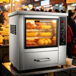 Straatverkopersroosterapparatuur, commerciële tafelmodel oven voor het bakken van zoete aardappelen en peren - Product Image 5
