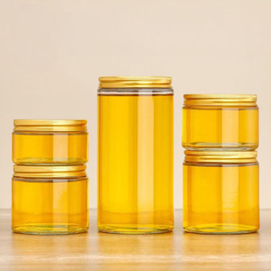 Tarro <span class=keywords><strong>de</strong></span> vidrio transparente <span class=keywords><strong>de</strong></span> lados rectos <span class=keywords><strong>para</strong></span> <span class=keywords><strong>miel</strong></span> <span class=keywords><strong>de</strong></span> 200ml, 280ml, 390ml, 500ml, 770ml, 1000ml con tapa <span class=keywords><strong>de</strong></span> aluminio y junta <span class=keywords><strong>de</strong></span> plástico <span class=keywords><strong>para</strong></span> sellado - Product Image 5