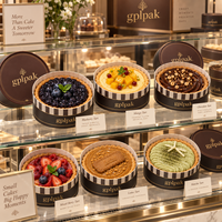 Boîte cylindrique personnalisée pour cheesecake, emballage en tube de papier écologique pour la pâtisserie et le stockage de gâteaux basques