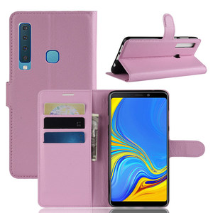 di Cuoio del grano del Litchi Per <span class=keywords><strong>Samsung</strong></span> Galaxy <span class=keywords><strong>A9</strong></span> <span class=keywords><strong>2018</strong></span> Del Raccoglitore Del Supporto di Caso della copertura posteriore - Product Image 3