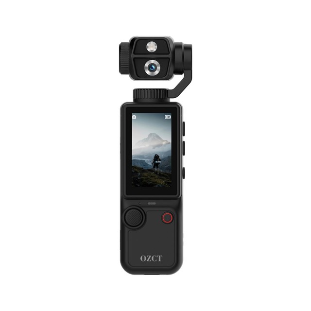 Cross-border New Q9 Handheld Gimbal Action Camera 1.9" Screen TF Card Support Pocket-sized HD Camcorder for Travelportable