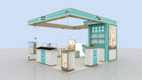Kiosque de parfum de centre commercial écologique moderne Design Retail Store Island pour vitrine à vendre