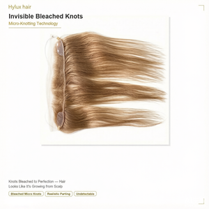 Prótesis Capilar Frontal HD con Encaje para Mujer, Cabello Humano Europeo Virgen para Relleno de Línea Frontal, 150% de Densidad, Liso - Product Image 4