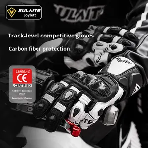 Sulaite motorracehandschoenen met volledige vingers, vier seizoenen, ademend, koolstofvezel, anti-val, anti-botsing rijhandschoenen - Product Image 3