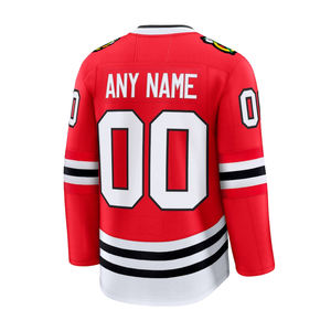 Jersey Deportivo Personalizado de Hockey sobre Hielo de los Chicago Blackhawks, Bordado, 100% Poliéster, para Hombre # 98 Bedard # 19 Toews # 4 Jones - Product Image 2