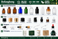 Flacon compte-gouttes cylindrique en verre 20ml 30ml transparent dépoli orange rechargeable pour huiles essentielles et sérums, avec bouchon en bois doré ou argenté, cosmétique