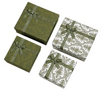 Boîte cadeau d'anniversaire rétro vintage de luxe léger en carton gaufré avec couvercle et plateau, fabriquée en usine, avec nœud, prête à être expédiée, souvenir