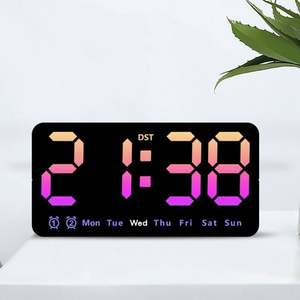 New Style Wall <b>Clock</b> <b>Simple</b> Large Screen Hanging Living Room <b>Clock</b> With Temperature Multi-Function <b>Alarm</b> <b>Clock</b> - Product Image 2