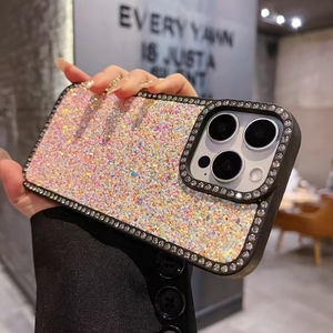 Custodia Protettiva Lusso Bling con Strass Diamantati Trasparente Antiurto per iPhone 12 e Samsung <span class=keywords><strong>Galaxy</strong></span> <span class=keywords><strong>A70</strong></span> - Product Image 4
