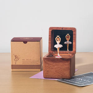 2025 Ever Bright Mini boîte à musique en bois personnalisée Mouvement Sankyo DIY Lettrage Érable Danse Ballerine <span class=keywords><strong>Chanson</strong></span> 'Wind' Wind Up' - Product Image 1
