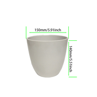 Pot de fleur en plastique d'intérieur de style chinois de luxe de ventes d'usine petites jardinières rondes pour l'application de kit de chambre à coucher de décoration à la maison