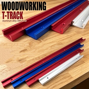 Rail de guidage en alliage d'aluminium à rainure en T de type 30 pour le travail du bois, rail coulissant pour outil de menuiserie, pour joint de rail incliné de <span class=keywords><strong>table</strong></span> - Product Image 1