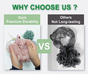 <span class=keywords><strong>2</strong></span>-<span class=keywords><strong>Tone</strong></span> chất lượng cao lưới số lượng lớn bán sỉ tẩy tế bào chết 50g tắm bong bóng Scrubber bóng trở lại tẩy tế bào chết bọt phòng tắm vòi hoa sen phun - Product Image 4