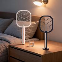 Lampe anti-moustiques rechargeable en plastique avec câble Type-C, piège à insectes 18650 1200mAh, pour intérieur et extérieur
