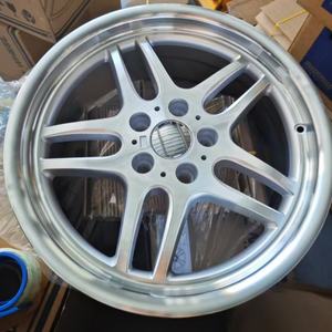 Offre Spéciale pour <span class=keywords><strong>BMW</strong></span> E39 <span class=keywords><strong>E38</strong></span> E46 E60 E30 E90 roues décalées à lèvre profonde 5x120 jantes de 18 pouces roues de voiture de tourisme en alliage classique argenté - Product Image 2