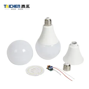 Taichen Mini Size Ic Driver Indoor Plastic Bekleed Aluminium Een Lamp 3W 5W 7W 9W 12W 15W 18W 22W E27 B22 Basis Leidde Een Lamp