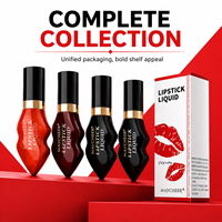 En stock, 4 couleurs, rouge à lèvres hydratant longue tenue, prix de gros, approvisionnement en vrac, OEM ODM, maquillage professionnel pour les lèvres, rouge à lèvres liquide