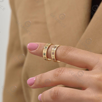 Anillo elegante y encantador de Gemnel, plata de ley 925, con circonitas.