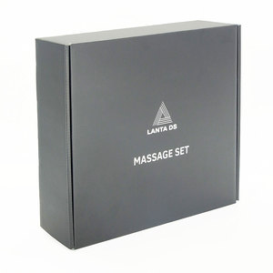 Boîtes cadeaux pliées personnalisées en carton ondulé imprimé UV, écologiques, pour l'expédition de produits de soin, avec pelliculage mat et finition invisible - Product Image 5