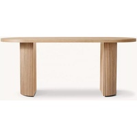 Bureau d'angle cannelé moderne haut de gamme RH, table de bureau en bois, console design pour la maison, le salon ou l'entrée