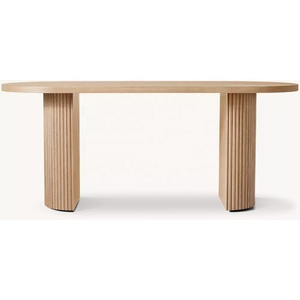 <span class=keywords><strong>Bureau</strong></span> d'<span class=keywords><strong>angle</strong></span> cannelé moderne haut <span class=keywords><strong>de</strong></span> gamme RH, <span class=keywords><strong>table</strong></span> <span class=keywords><strong>de</strong></span> <span class=keywords><strong>bureau</strong></span> en bois, console design pour la maison, le salon ou l'entrée - Product Image 2